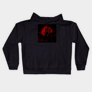 Blood moon castle Kids Hoodie